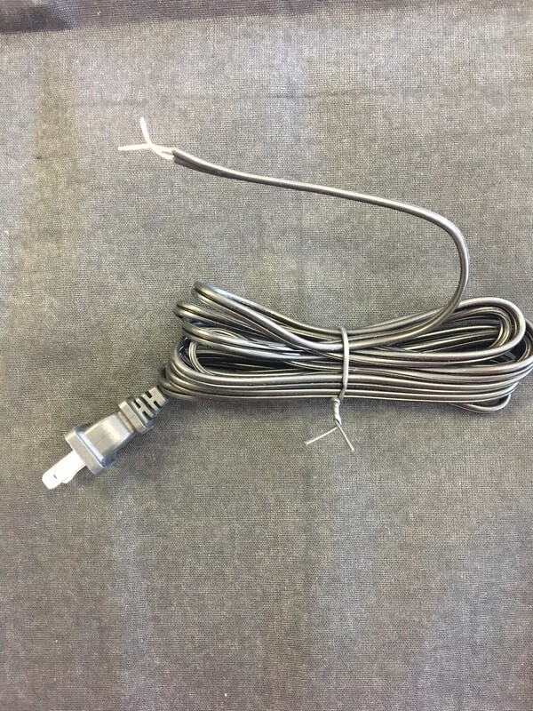 8 FOOT BLACK 18/2 SPT1 CORD SET WITH POLARIZED PLUG