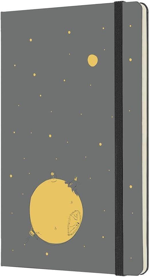 Moleskine Limited Edition Petit Prince Notebook, Large, Plain, Slate Grey, Hard Cover (5" x 8.25")