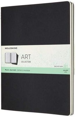 Moleskine Art Watercolor Album, Hard Cover, Large, Plain/Blank, Black, 72 Pages  (5" x 8.25")
