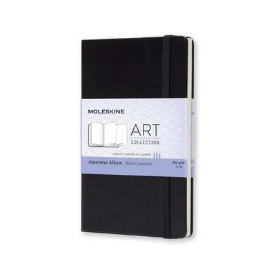 Moleskine Art Japanese Album, Hard Cover, Plain/Blank, Black, 60 Pages (3.5 Moleskine Art Japanese Album, Hard Cover, Plain/Blank, Black, 60 Pages (3.5" x 5.5")