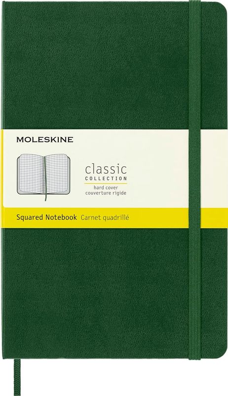 Moleskine Classic Notebook, Hard Cover, Large, Squared, Myrtle Green, 240 Pages (5 Moleskine Classic Notebook, Hard Cover, Large, Squared, Myrtle Green, 240 Pages (5" x 8.25")