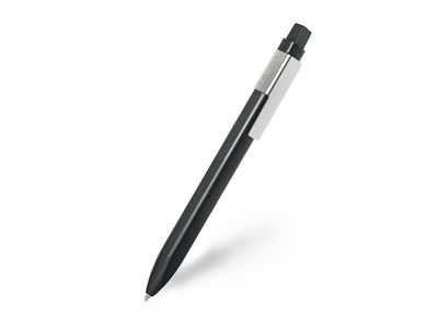 Moleskine Click Ballpoint Pen with Silver Grey Clip 0.5 mm