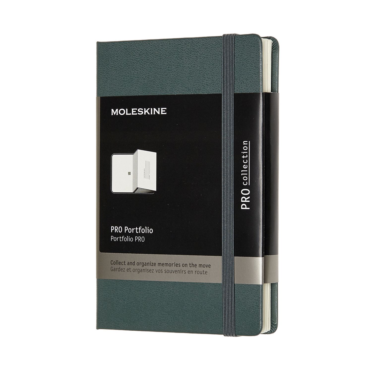Moleskine Pro Portfolio, Hard Cover, Pocket Size, 6 Pockets, Forest Green, (3.5 Moleskine Pro Portfolio, Hard Cover, Pocket Size, 6 Pockets, Forest Green, (3.5" x 5.5")
