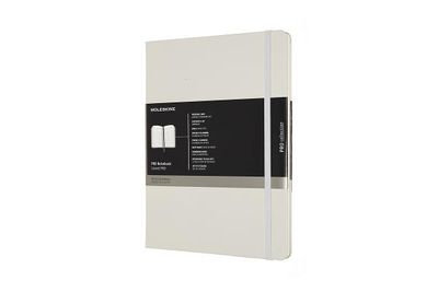 Moleskine PRO Notebook, Soft Cover, XL Professional Project Planning, Pearl Grey, 192 Pages,(7.5" x 9.5")