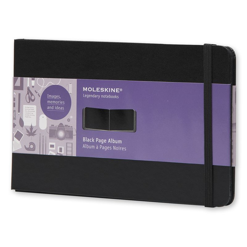 Moleskine Art Plus Black Page Album, A4, Black, Hard Cover (8.5" x 12") (Black Page Albums)