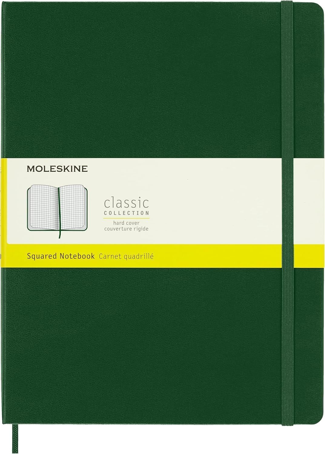 Moleskine Classic Notebook, Hard Cover, XL, Squared/Grid, Myrtle Green, 192 Pages, (7.5 Moleskine Classic Notebook, Hard Cover, XL, Squared/Grid, Myrtle Green, 192 Pages, (7.5" x 9.5")