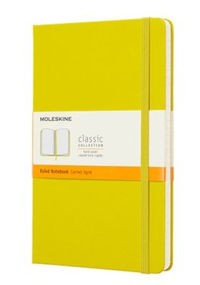 Moleskine Classic Notebook, Hard Cover, Large, Ruled, Yellow Dandelion, 240 Pages (5" x 8.25")
