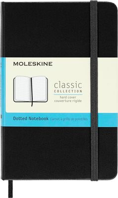Moleskine Classic Notebook, Hard Cover, Large, Dotted, Black, 192 Pages (5" x 8.25")