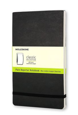 Moleskine Reporter Notebook, Soft Cover, Pocket, Plain Reporter,  240 Pages
