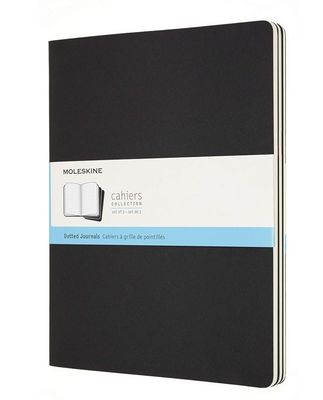 Moleskine Cahier Journal, Soft Cover, XX Large, Dotted, Black, 120 Pages (8.5 Moleskine Cahier Journal, Soft Cover, XX Large, Dotted, Black, 120 Pages (8.5" x 11") (Set of 3)