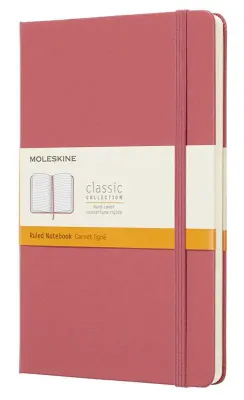 Moleskine Classic Notebook, Hard Cover, Large, Ruled, Daisy Pink, 240 Pages (5" x 8.25")