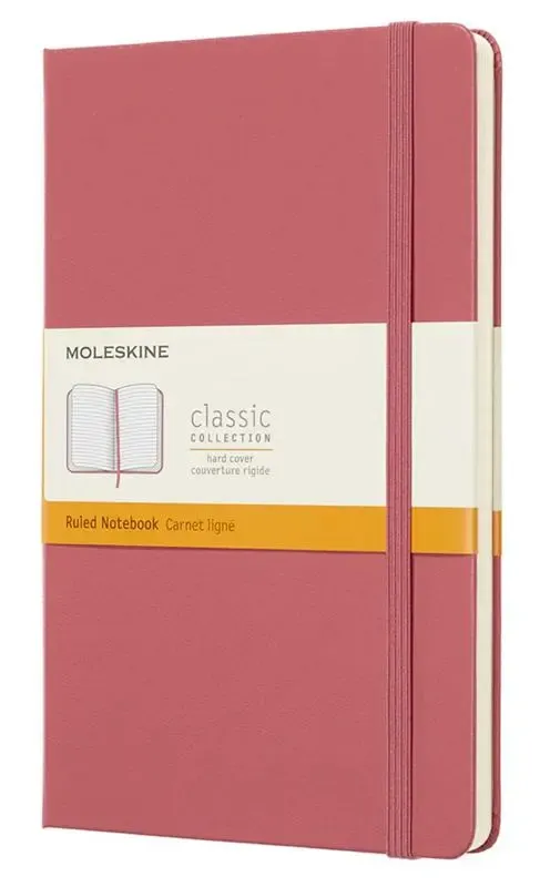 Moleskine Classic Notebook, Hard Cover, Large, Ruled, Daisy Pink, 240 Pages (5 Moleskine Classic Notebook, Hard Cover, Large, Ruled, Daisy Pink, 240 Pages (5" x 8.25")