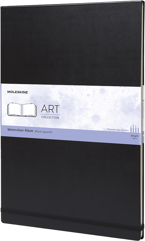 Moleskine Art Watercolor Album, Hard Cover, A3, Plain, Black, 60 Pages (11.5" x 16.50")