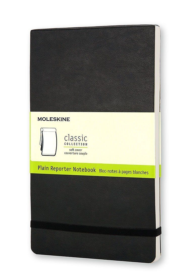 Moleskine Reporter Notebook, Soft Cover, Pocket, Plain Reporter,  240 Pages
