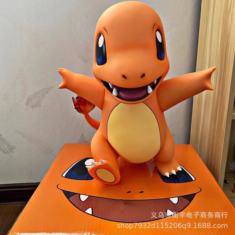 Charmander Figura Gigante POKÉMON, Color: 1:1 Little Fire Dragon + Color Box