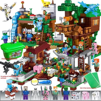 Compatible With Lego Building Block Organ Cave My World Dark Battle Village Boy Puzzle Assembly Birthday Gift