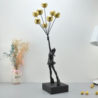 Jianzhi Home Banksy Banks Escultura Bankxi Balloon Girl Decorations Decoración del hogar Decoraciones del hogar