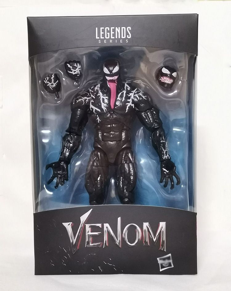 Marvel League Of Heroes Amazing Spider-Man Venom Handmade Deadly Guardian Super Action Doll Model Ornaments, Color: 7inches Venom