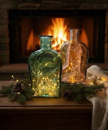 Verlicht je wereld met warmte en sfeer met de gekleurde glazen vaas (groen)