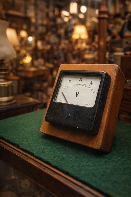 ⚡Analoge vintage voltmeter