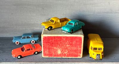 Norev Micro-Miniatures 1:86, alle vijf de autootjes bij elkaar