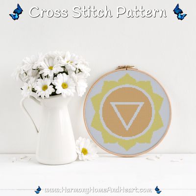Solar Plexus Cross Stitch Pattern