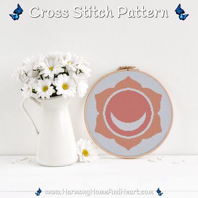 Sacral Chakra Cross Stitch Pattern