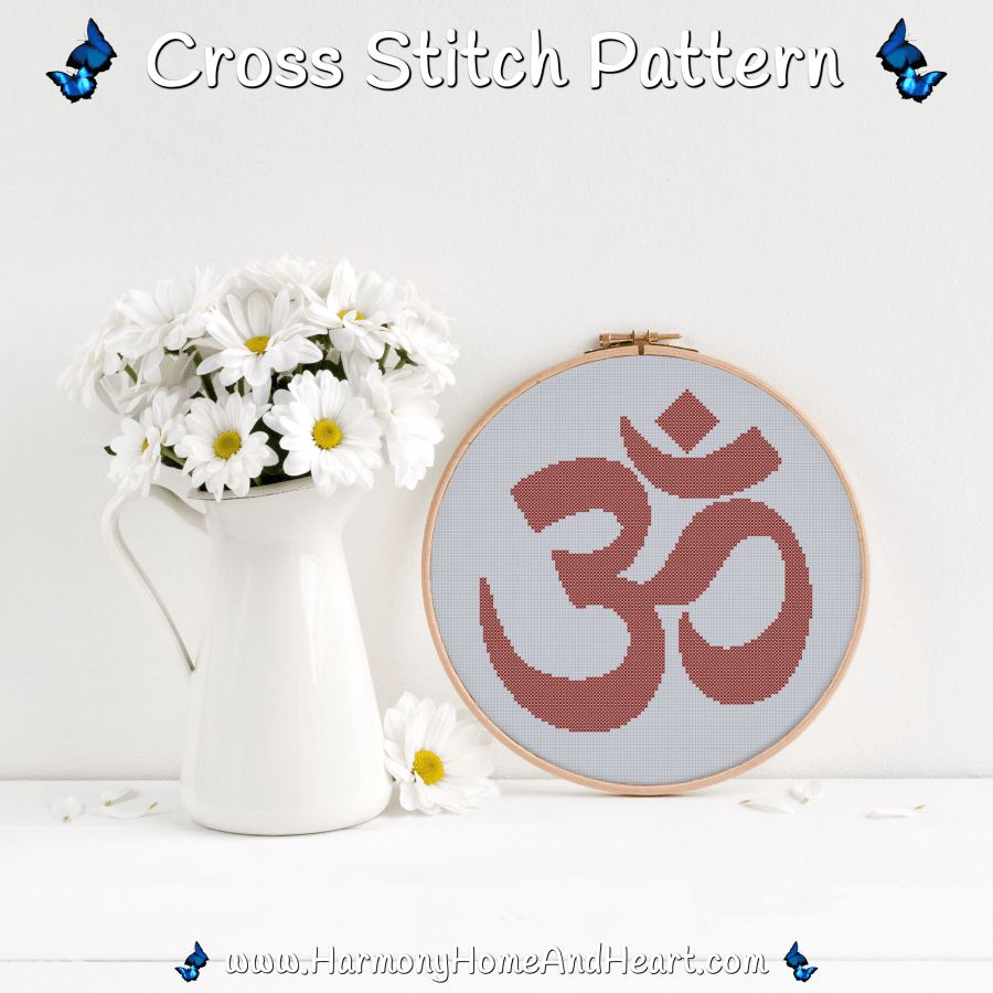 OM Cross Stitch Pattern