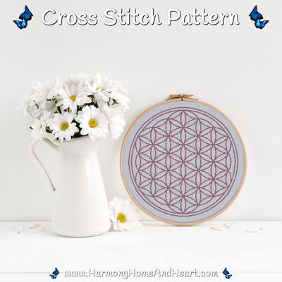 Flower Of Life Cross Stitch Pattern