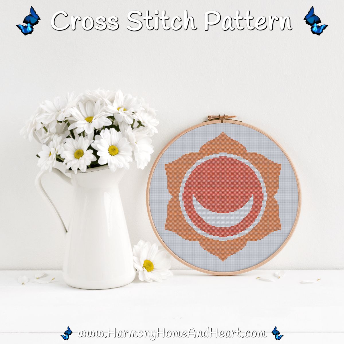 Sacral Chakra Cross Stitch Pattern