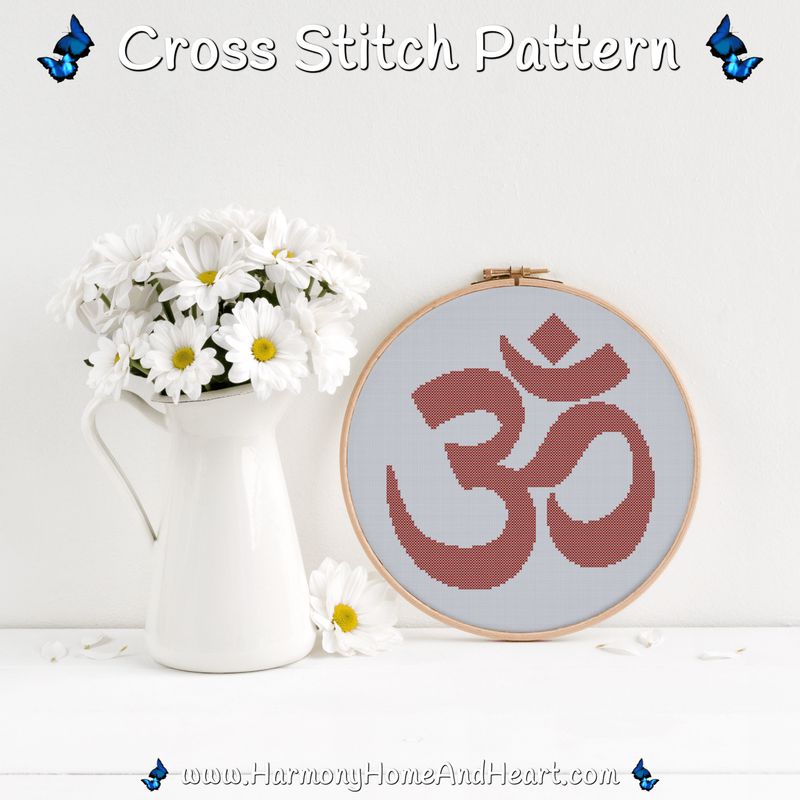 OM Cross Stitch Pattern