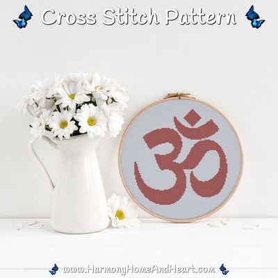 OM Cross Stitch Pattern