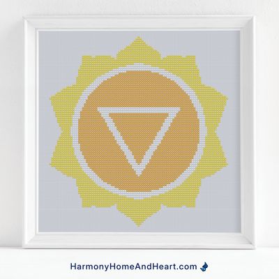Solar Plexus Cross Stitch Pattern