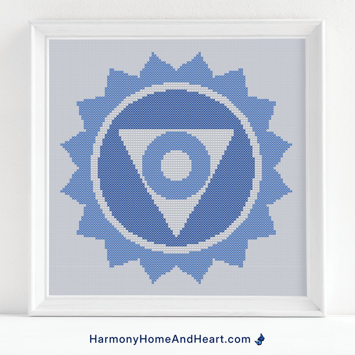 Throat Chakra Cross Stitch Pattern Throat Chakra Cross Stitch Pattern