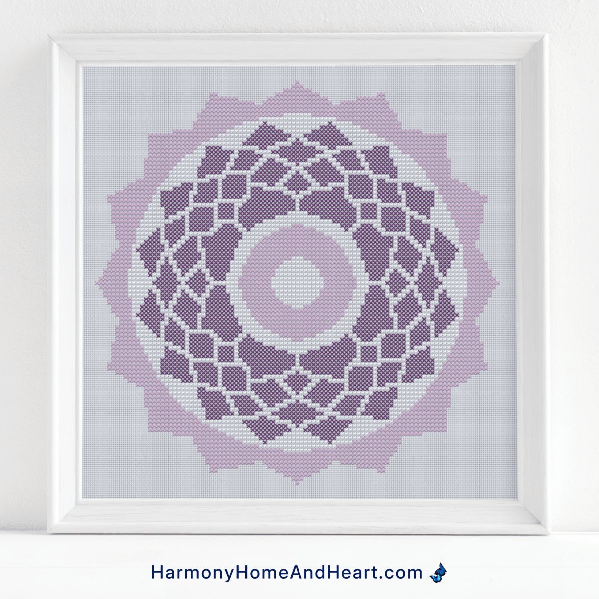 Crown Chakra Cross Stitch Pattern Crown Chakra Cross Stitch Pattern