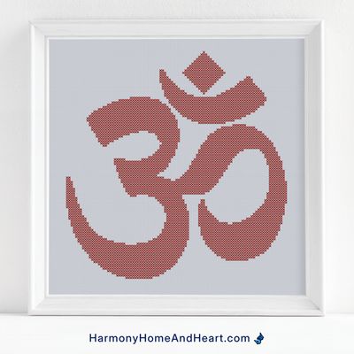 OM Cross Stitch Pattern