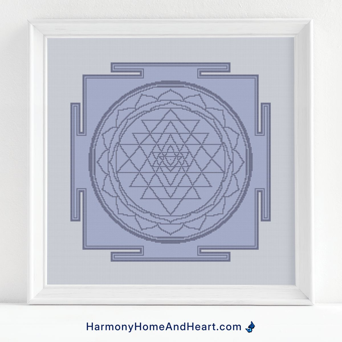 Sri Yantra Cross Stitch Pattern Sri Yantra Cross Stitch Pattern
