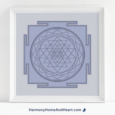 Sri Yantra Cross Stitch Pattern Sri Yantra Cross Stitch Pattern