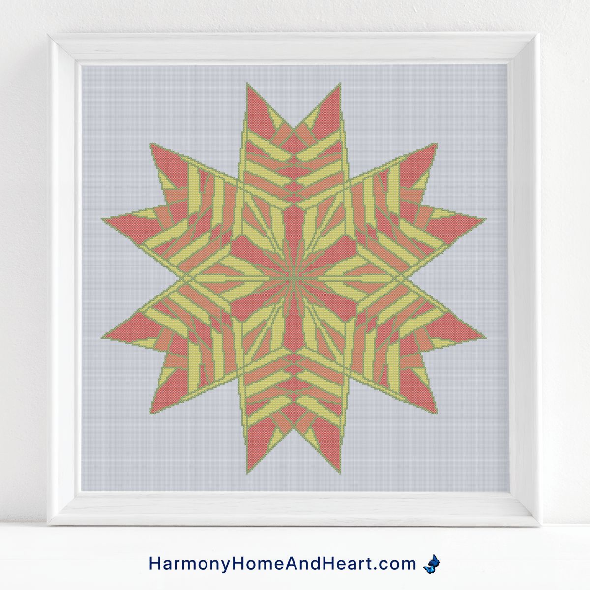 Autumn Blossom Mandala Cross Stitch Pattern Autumn Blossom Mandala Cross Stitch Pattern