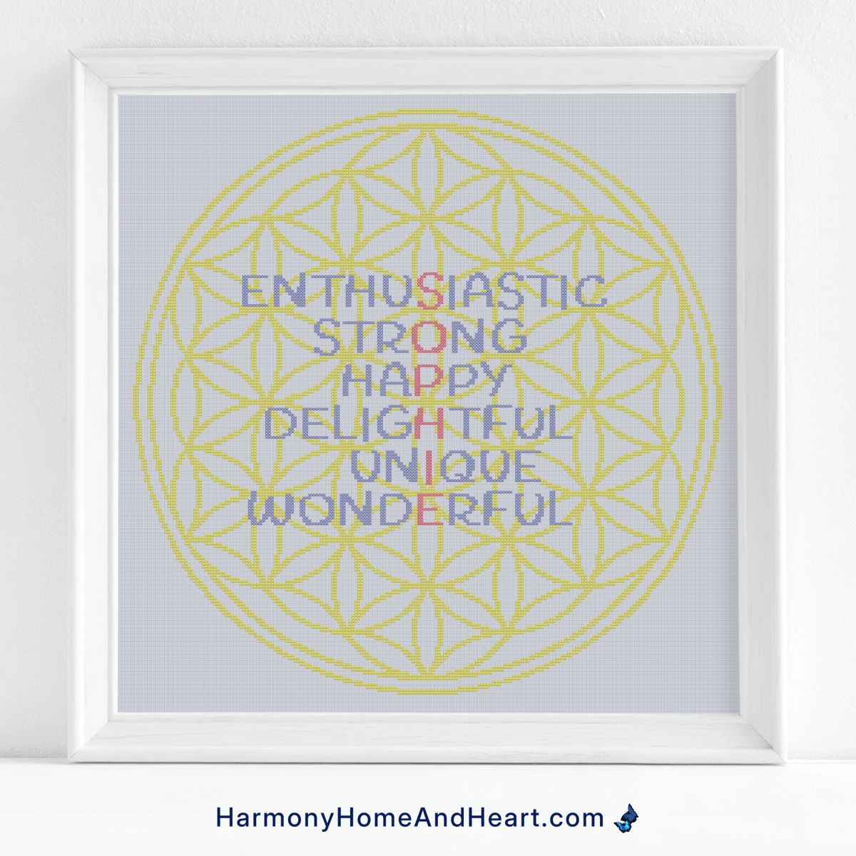 *Custom Order* Please Choose Your Name - Flower Of Life Name Custom Cross Stitch Pattern *Custom Order* Please Choose Your Name - Flower Of Life Name Custom Cross Stitch Pattern