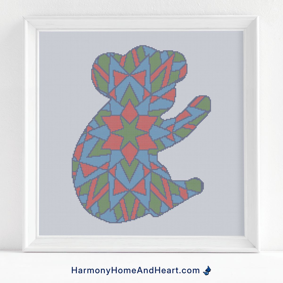 Australian Animal - Koala - Mandala Silhouette Cross Stitch Pattern Australian Animal - Koala - Mandala Silhouette Cross Stitch Pattern