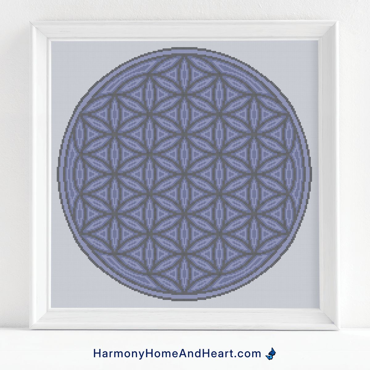 Flower Of Life - Winter Bloom Cross Stitch Pattern Flower Of Life - Winter Bloom Cross Stitch Pattern