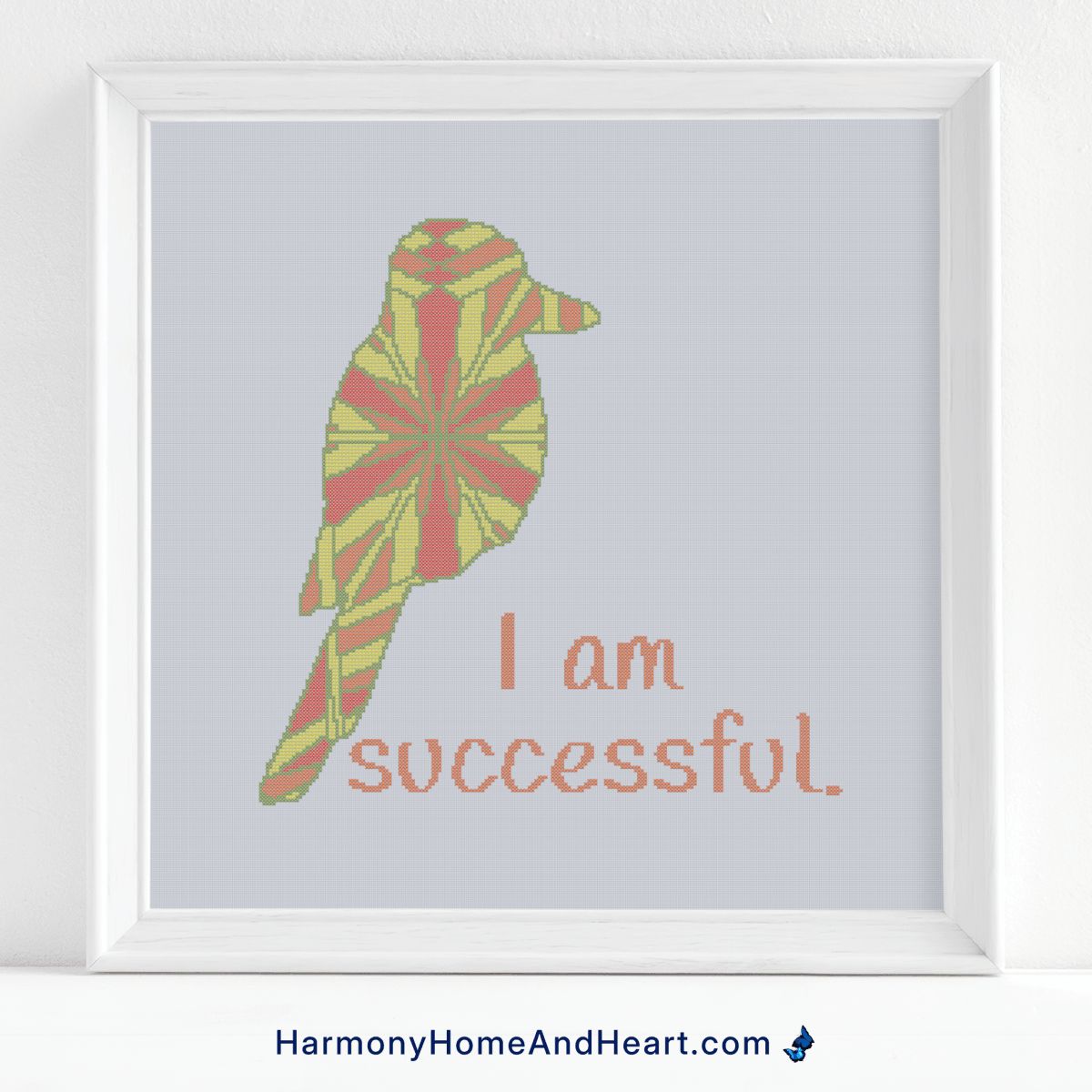 Australian Animal - Kookaburra - I Am Successful - Affirmation Cross Stitch Pattern Australian Animal - Kookaburra - I Am Successful - Affirmation Cross Stitch Pattern