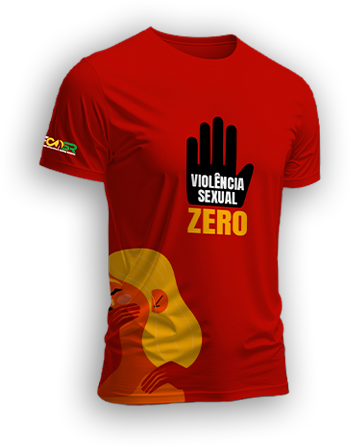 Camiseta &quot;Violência Sexual Zero&quot;