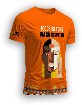 Camiseta &quot;Não ao racismo&quot;