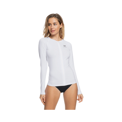 Roxy ESSENTIALS Women&#39;s Longsleeves Zipped Rashguard UPF 50