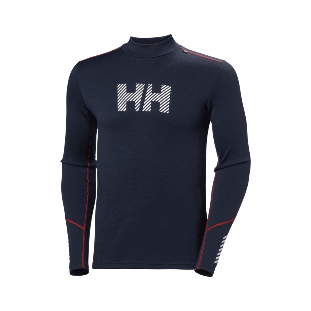 HH LIFA MERINO MIDW LOGO Men&#39;s Baselayer Collar Top