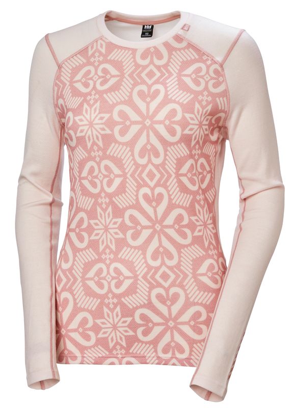 HH Women's Long Sleeve Base Layer LIFA MERINO MW GRAPHIC