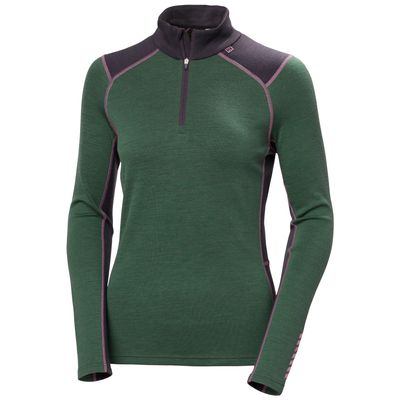 HH Women's LIFA MERINO MIDWEIGHT 1/2 Zip Base Layer