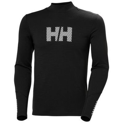 HH Men&#39;s Long Sleeve Base Layer LIFA MERINO MIDW LOGO